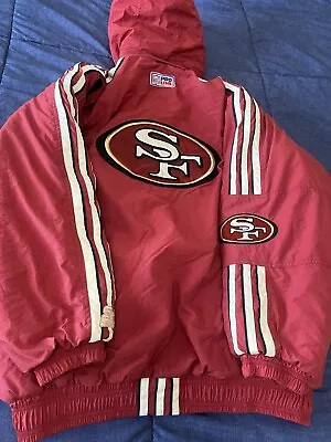 Vintage 90s Starter Pro Line San Francisco 49ers Jacket XXL • $139.99