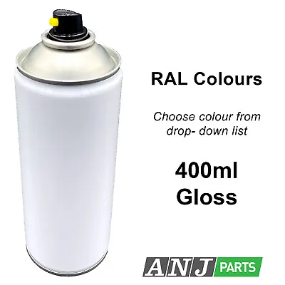 Aerosol Spray Paint 1K Gloss 400ml Can *choose RAL COLOUR From List* • £14.95