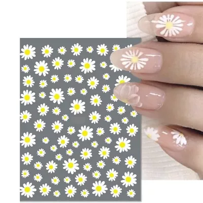 Nail Art Stickers Transfers Decals Spring Summer Daisy Daisies Flowers (ME93) • £2.45