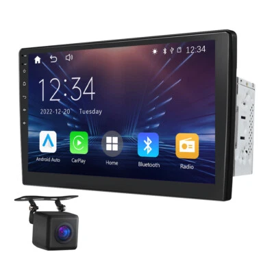 $109.81 • Buy Car Stereo Bluetooth Radio 10.1 TouchScreen For Apple CarPlay & Android Auto CAM