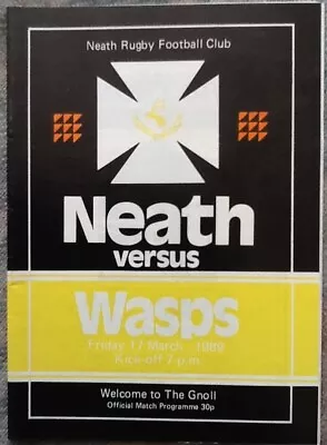 1989 NEATH V WASPS Programme  • £1.99