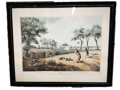 £8 • Buy 5 Vintage Framed Prints By Samuel Howitt  Hunting Scenes  Published Orme's, 1955