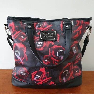 £34.99 • Buy Bag Handbag KILLSTAR Lilith's Tongue Print Rose - Goth Halloween Punk Emo