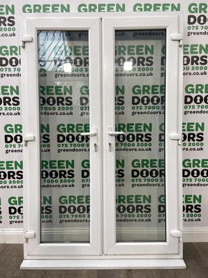 £549.95 • Buy Upvc French Doors White Used Pvc Pvcu Door External Exterior Double Glazed