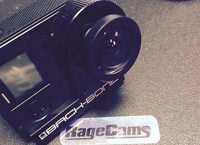 $1157.09 • Buy Fpv Modified Gopro Hd Hero4 Black Camera 3.5mm Flat Lens Ribcage Air Backbone