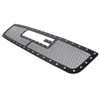 For 2003-2006 GMC Sierra 1500 W/Logo Show Stainless Black Rivet Mesh Grille • $117.99