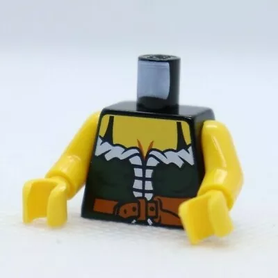 TORSO -Pirate Female Dark Green Corset With Belt Pattern LEGO® Minifigure Part • $7.62