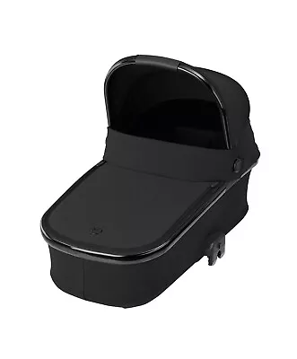 ⭐️ MAXI-COSI ORIA LUXE TWILLIC BLACK Carrycot / Bassinet & Raincover NEW ⭐️ • £129.95