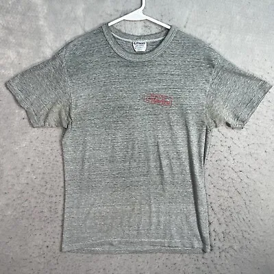 A1 Vintage 80s Miller Time Beer Georgia Track & Field T Shirt Adult Large Gray • $31.99