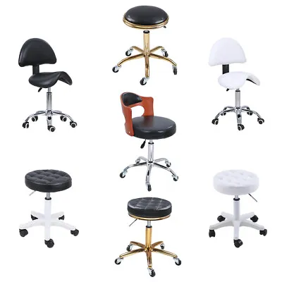 Multi-Style Stool Salon Chair Massage Spa Beauty Barber 360 Degree Swivel Stool • £31.95