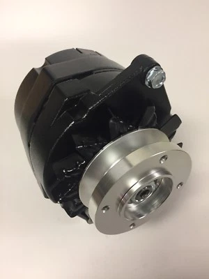 $261.17 • Buy 12v Neg 60a Black Alternator 1932-1938 Ford Flathead V8 W/ Radiator Fan Pulley 