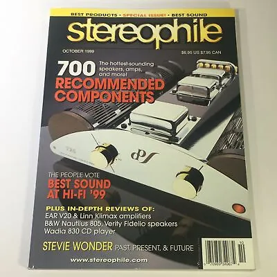 Stereophile Magazine October 1999 - Stevie Wonder / Ear V20 & Linn Klimax AMP • £14.48