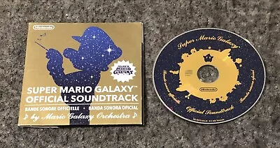 Super Mario Galaxy Official Nintendo Soundtrack Music Audio CD 28 Tracks 2007 • $11.89