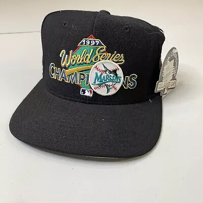 NWT Vintage Florida Marlins Snapback Hat 90s World Series 1997 New Era MLB • $40.22