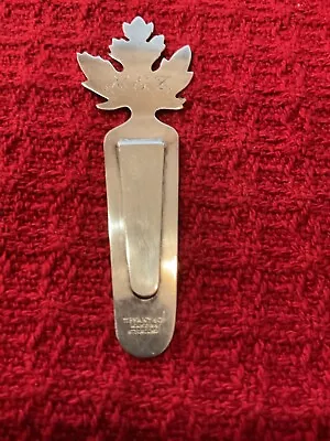 Vintage Tiffany & Co. Hallmarked Sterling Silver (.925) Maple Leaf Bookmark • $39