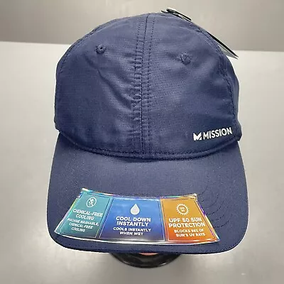 Mission Cooling Performance Hat Navy/White 109356 One Size Fits Most • $7.92