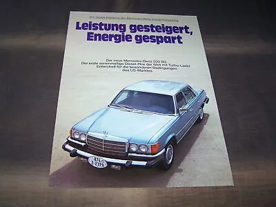 TOPRARITY Magnificent Brochure Mercedes 300 SD Turbo Diesel From 1977 W116!!! • $18.01