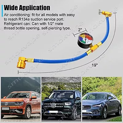 Self-Sealing R134a A/C Can Tap Gauge Hose Recharge AC Conditioning • $16.89