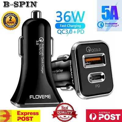 FAST CHARGING USB-C Car Charger For Apple IPhone 15 13 12 Mini 14 Pro Max XS XR • $15.99