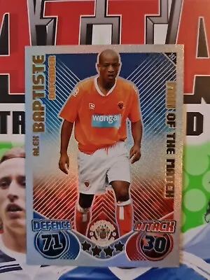 Match Attax 10/11 Man Of The Match Alex Baptiste • £1.50