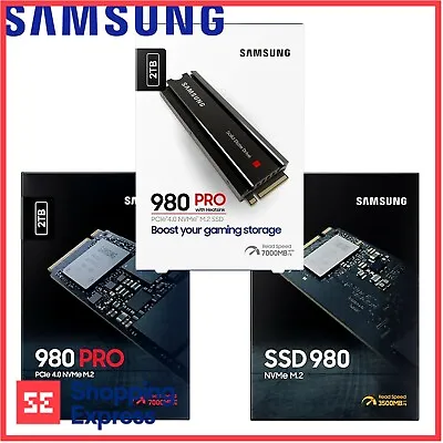 $100 • Buy Samsung 2TB 1TB 500GB SSD 980 980 PRO 980 PRO With Heatsink M.2 NVMe PCIe