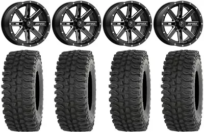 MSA Milled Boxer 15  UTV Wheels 33  BDC Tires Kawasaki Mule Pro FXT • $1875.40