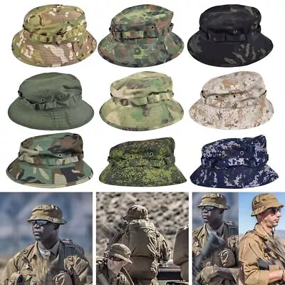 Fishing Hunting Visor Wide Brim Bucket Hat Sun Men Cap Military Tactics Camo • $15.07