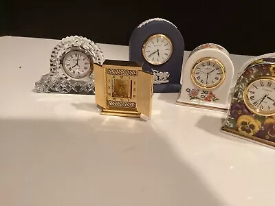 Lot Of 6 Miniature Clocks Elegant Theme • $30