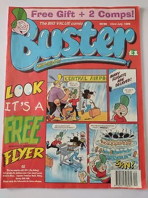 £6 • Buy Buster Comic July 1996 #40 Vintage Fleetway