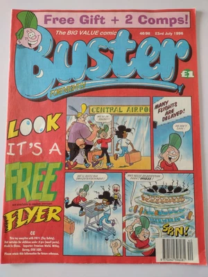 £6 • Buy Buster Comic July 1996 #40 Vintage Fleetway