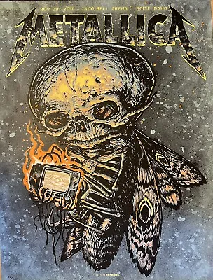 Metallica Rare Concert Poster Boise Idaho 2018 #42/350 • $299.99