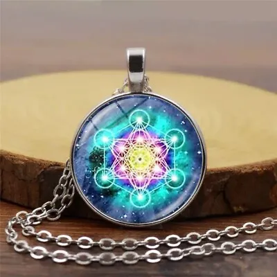 Metatron Spiritual Sacred Geometry Chakra Spiritual Pendant Necklace 22in Chain • $1.99