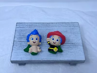Lot Of 2 BUBBLE GUPPIES 3” Plastic Figures Toys • $4
