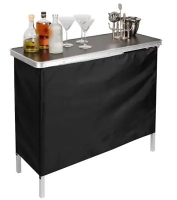 Mini Bar Portable Folding Table Home Cocktail Party Stand Drink Patio Tailgate • $91.95