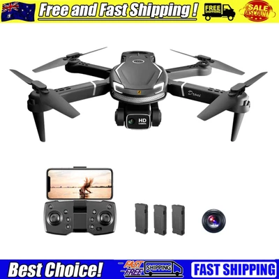 $47.29 • Buy RC Drone 150m Control Distance FPV Drones For Boys (3 Battery Black 1 Camera)