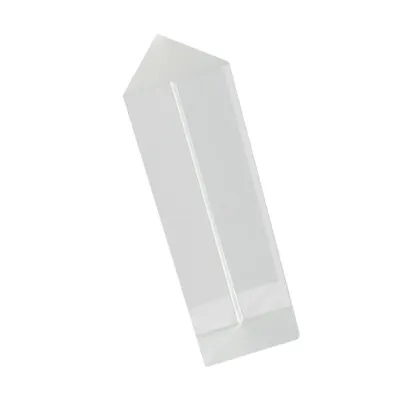 New 9cm Optical Glass Triple Triangular Prism Physics Teaching Light Spectrum G • $3.93