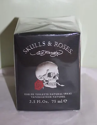 Ed Hardy Skulls & Roses  Christian Audigier EDT Cologne Spray 2.5 Oz New Sealed • $26