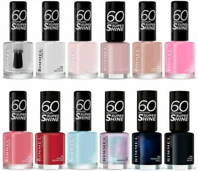 Rimmel 60 Seconds/ Super Shine / Rita Ora Nail Polish/varnish - 8 Ml NEW FREEPP • £7.49