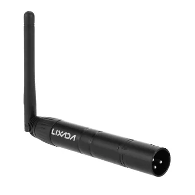 Lixada 2.4G ISM DMX512 Wireless Male XLR Transmitter Stage PAR Party Light • £18.99