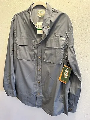 Field & Stream Mens Shirt Roll Up Long Sleeve Vented Outdoors Fishing Large NEW • $7.99