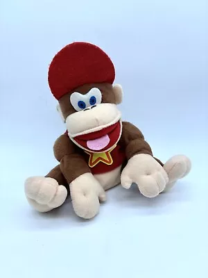 Nintendo Diddy Kong Plush BD&A Donkey Kong Country Blue Eye Toy Doll Vintage '97 • $14.99