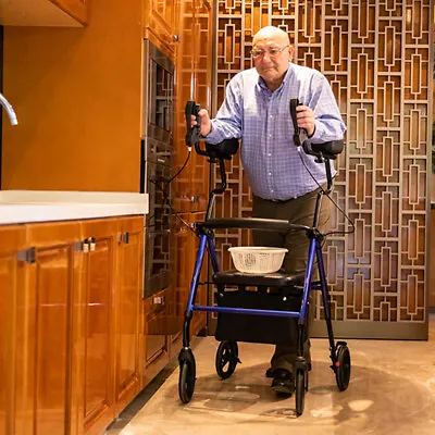$97.50 • Buy OEM ELENKER WALKER Rollator Upright Rolling Walker Stand Up Walking Medical Aid