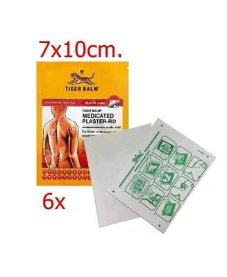 6x Tiger Balm Pain Relief Plaster Patches - Warm - 7x10cm. • $34.99