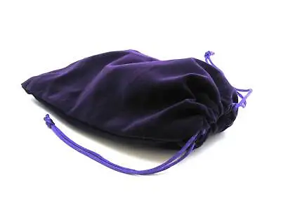 6  X 8  Soft Velvet Drawstring Gaming Pouch Dice Bag - Choose Your Color • $1.99