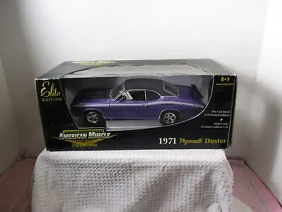 1/18 Scale Ertl American Muscle Elite Purple 1971 Plymouth Duster • $99.99