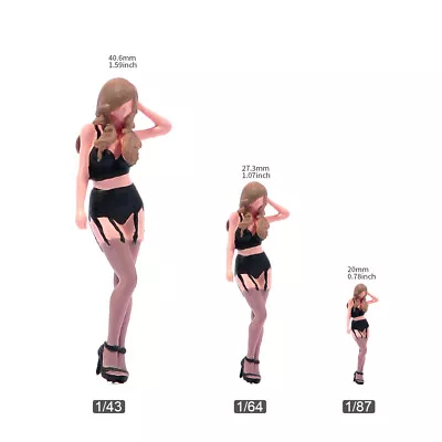 1/24 1/43 1/64 1/87 Miniature Sexy Car Beauty Scene Figure For Car Vehicle Model • $11.15