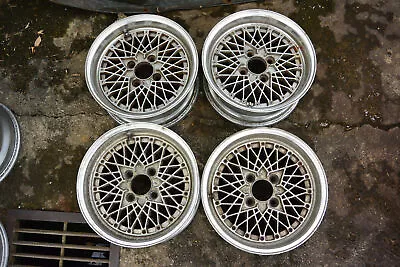 JDM Speed Star Racing SSR Reverse Mesh 15  Rims Wheels For TA22 Ae86 Datsun 510 • $1262.86