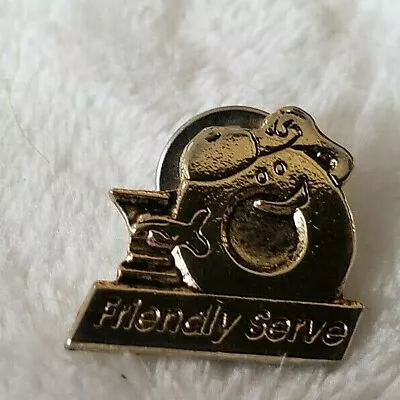 Vintage Mobil Friendly Serve Gold Tone Lapel Pin Oil Gas Petroleum Ou35 Exxon • $24.99