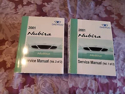 2001 Daewoo Nubira Service Manual Vol 1&2 Great Condition Engine Suspension Body • $39.99