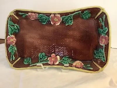 Antique Majolica Rectangle Platter Tray • $75